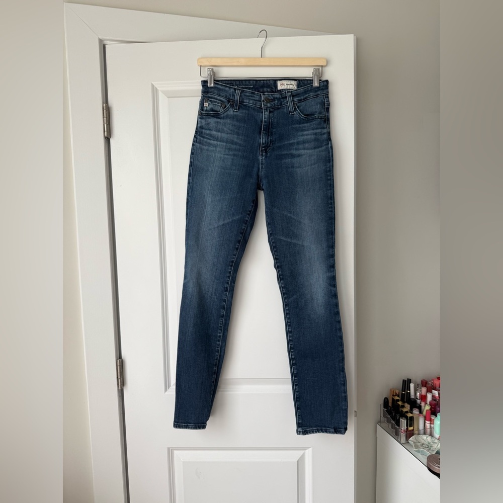 AG Adriano Goldschmied Mari straight leg Indigo Denim Jeans
